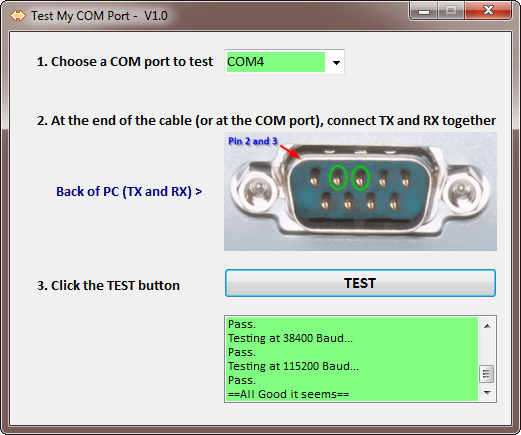 uk2000 stansted serial port